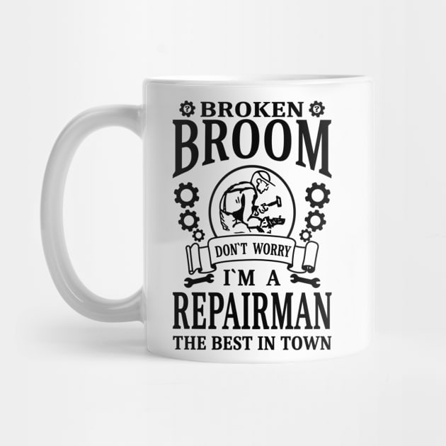 Broken Broom Repairman by FlyingWhale369